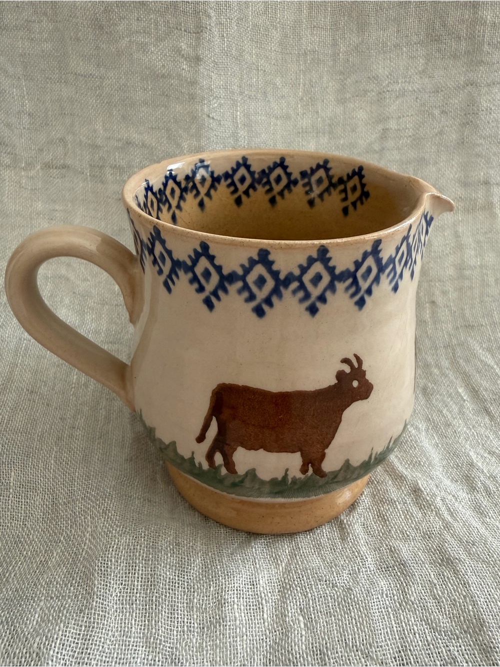 Nicholas Mosse Pottery Made in Ireland handcrafted Ceramic Landscape Cow Pitcher